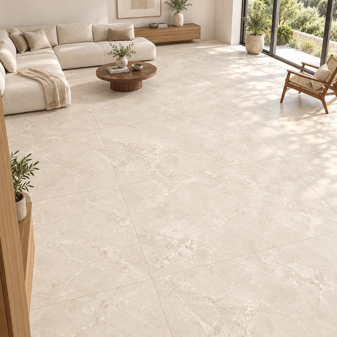 RSC - LUCA CREMA, marble-look wall tile for bathroom (view 3)